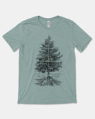 Kings Canyon National Park Tshirt Flat Lay Heather Dusty Blue
