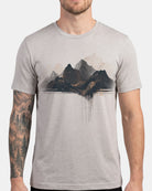 linear mountain range mens tshirt 1