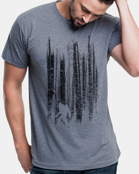 Mens-Bigfoot-In-The-Forest-Tshirt-1