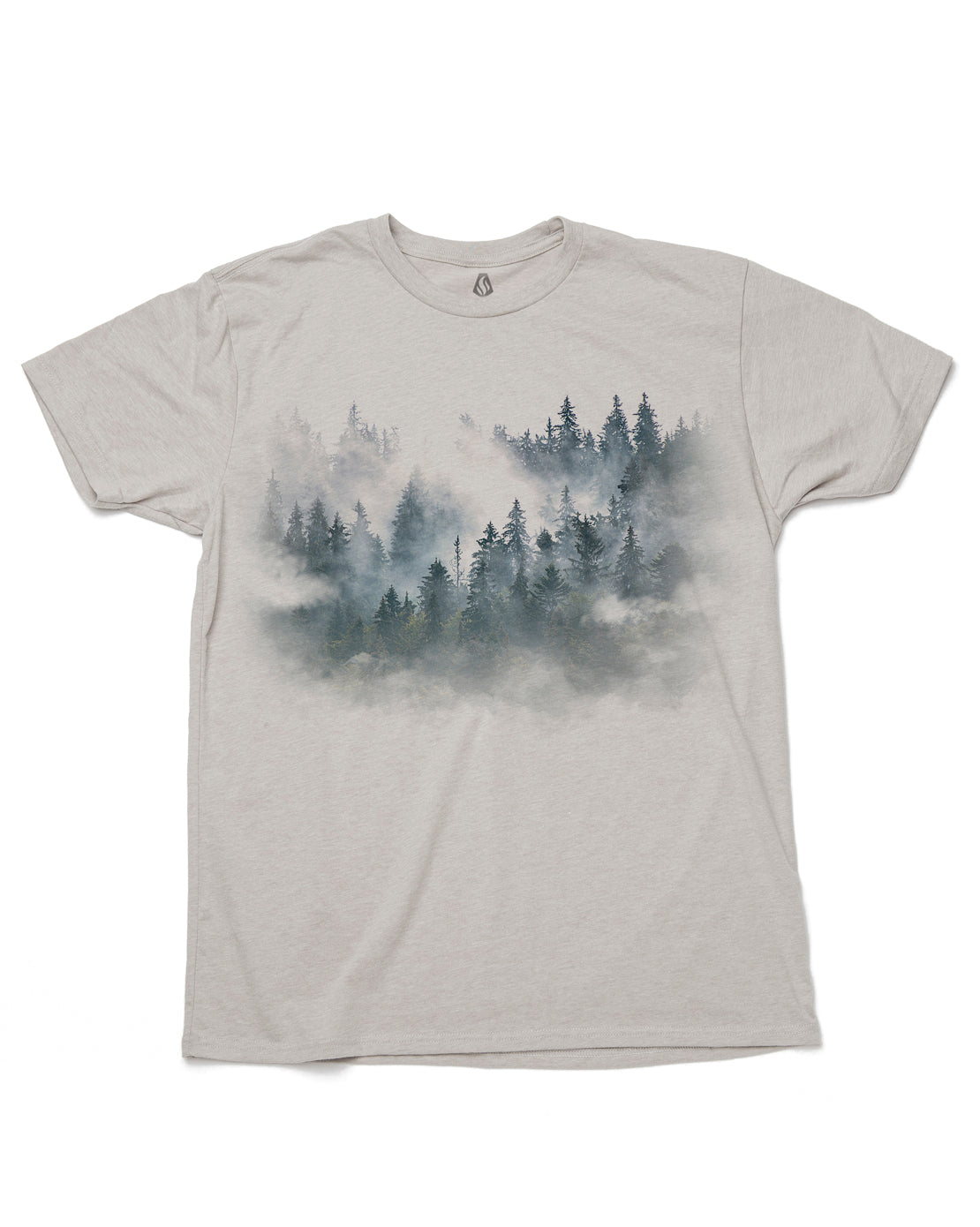 Men's Colorful Forest and Clouds T-Shirt – Black Lantern