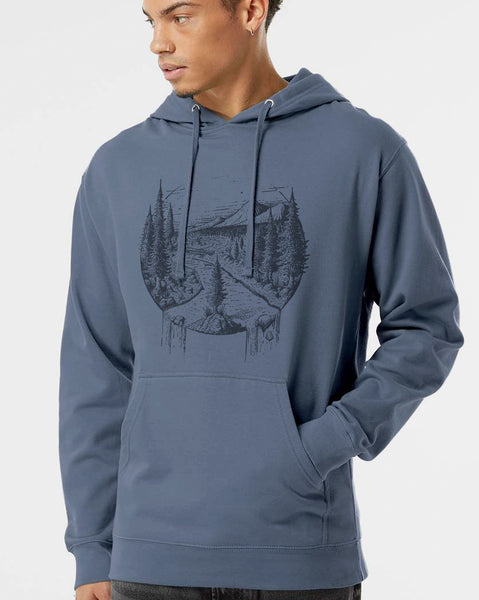 Mens Mountainscape Hoodie 1