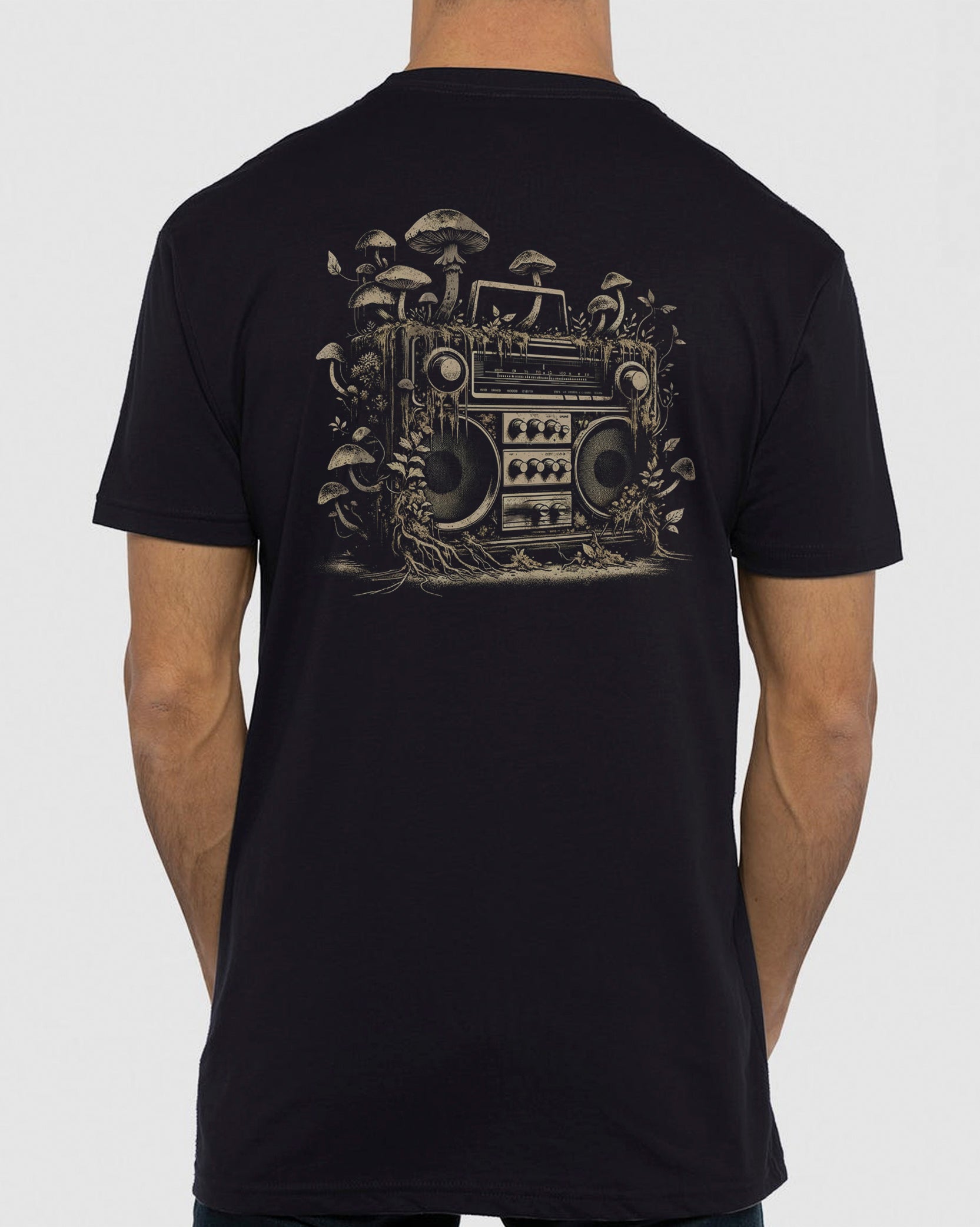 Men's Vintage Mountain T-Shirt – Black Lantern