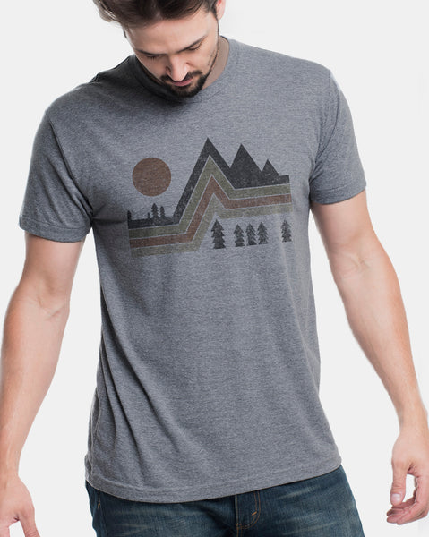 Mens-Vintage-Mountain-Tshirt-