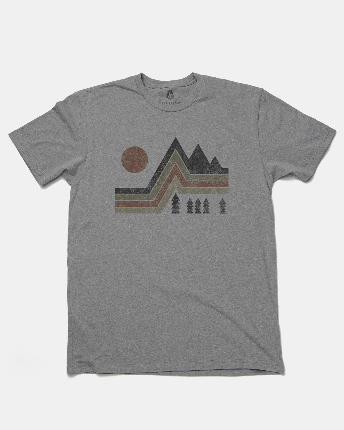 Men's Vintage Mountain T-Shirt – Black Lantern