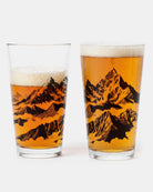mountain peaks pint glasses 1