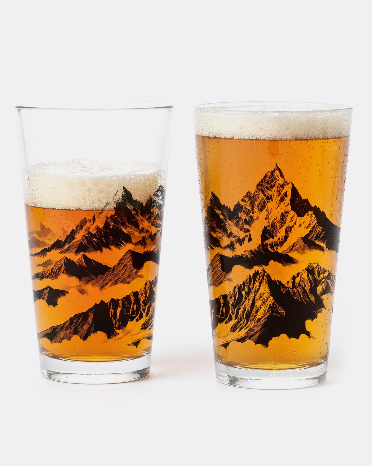 mountain peaks pint glasses 1