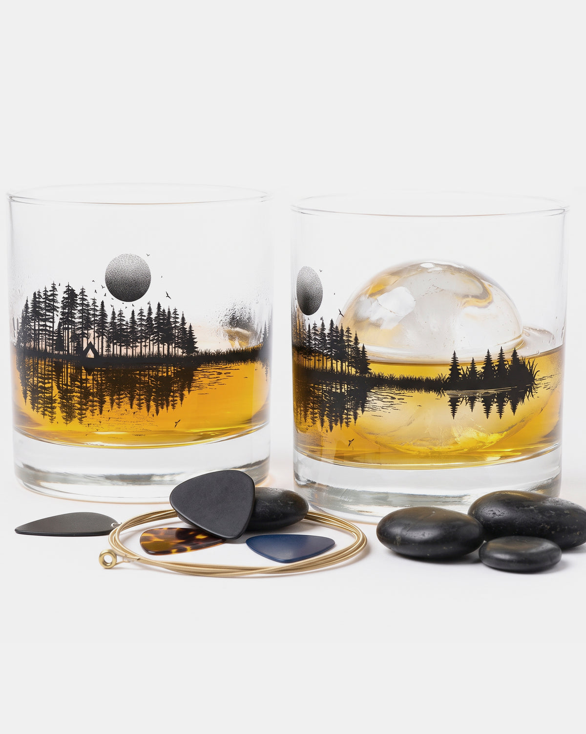 Nature Guitar Whiskey Glasses 2