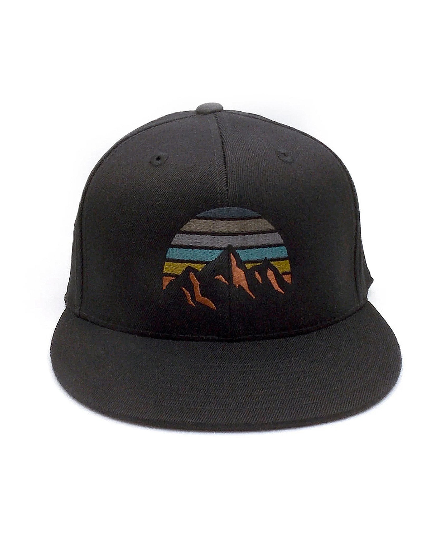 Mountain Sunset Black Cap 1