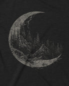 Topographic Crescent Moon Tshirt 5
