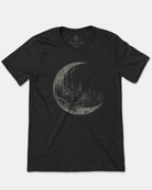 Topographic Crescent Moon Tshirt 2