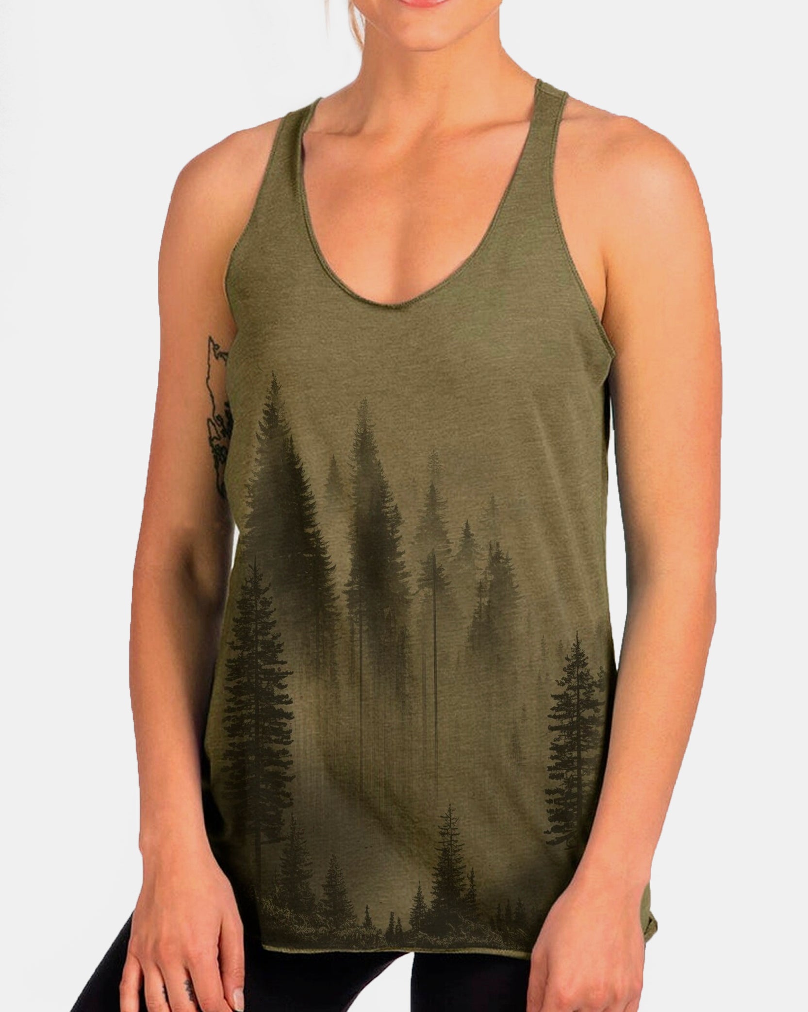 Womens Dark Forest Tank Top 1