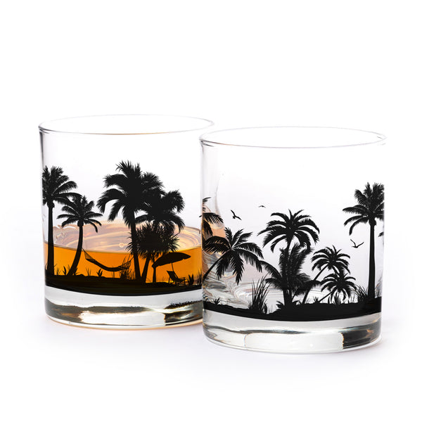 Beach Landscape Cocktail Glasses