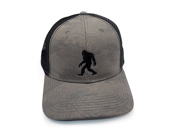 Bigfoot and Topography Trucker Hat