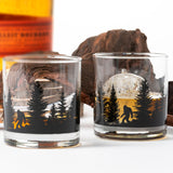 Bigfoot in the Forest Whiskey Set