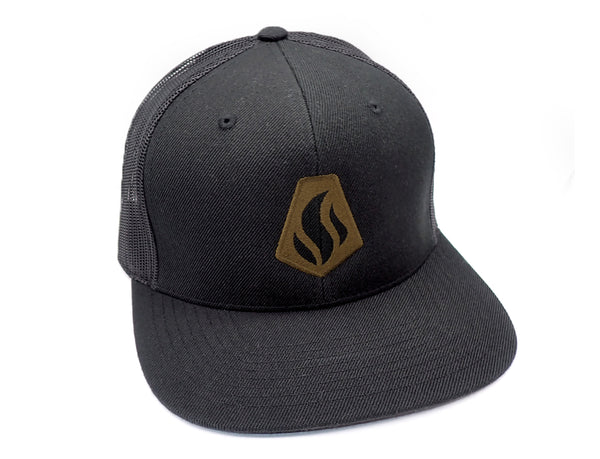 Black Lantern Logo Hat Black