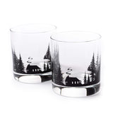 Cabin in the Woods Rock Glasses