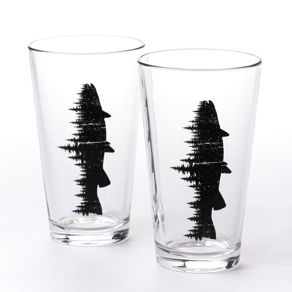 Fish and Forest Pint Glasses