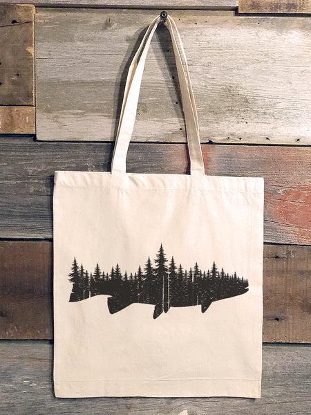 Fish and Forest Tote Bag