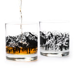 Mountain Range Whiskey Glasses