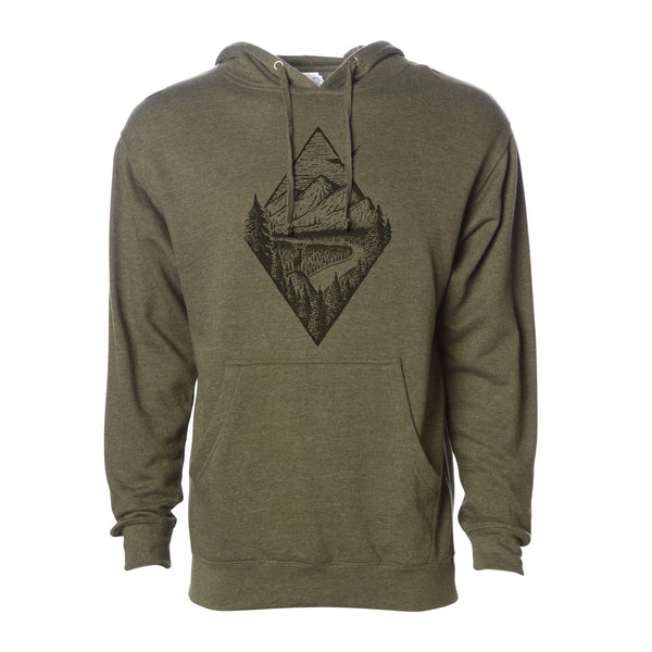River Mountain Forest Hoodie