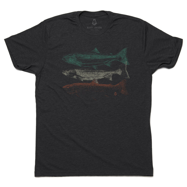 Topographic Trout Men's T-Shirt