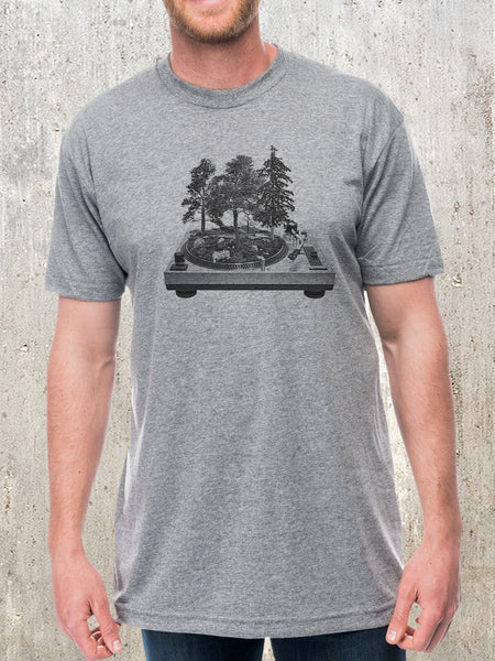 Vinyl Turntable Forest T-Shirt