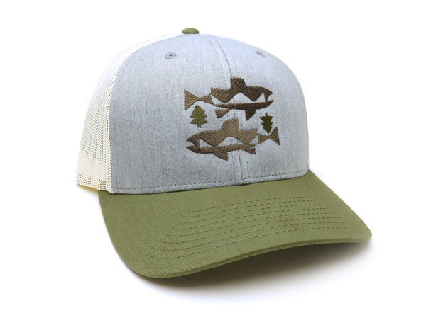 Trout and Trees Trucker Hat