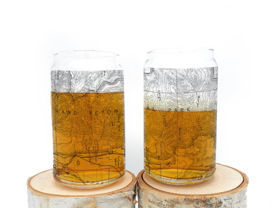 Grand Tetons National Park Can Glasses