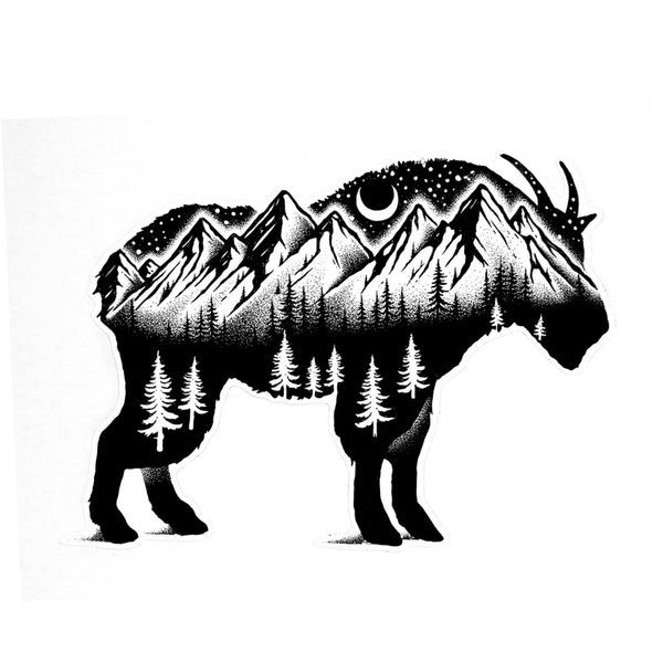 Mountain Goat - Die Cut Sticker