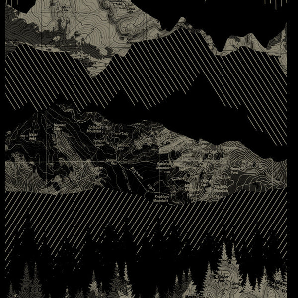 Geometric Mountain Range T-Shirt